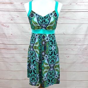 Prana Amaya Paisley Floral Racerback Athletic Bra Dress